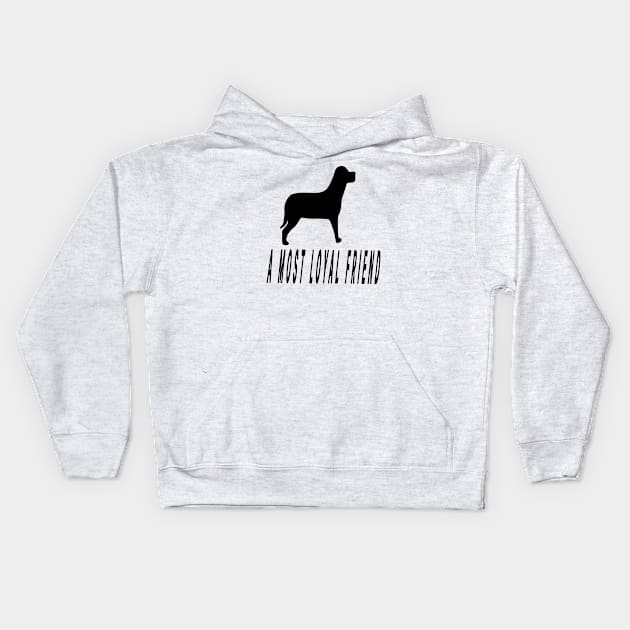 a most loyal freind Kids Hoodie by winkstore